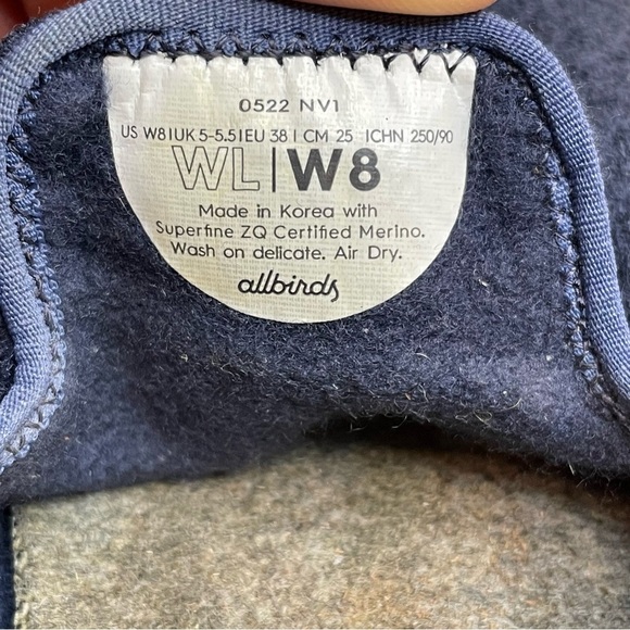 Allbirds Wool Slip-On Shoes - Dark Blue - Picture 4 of 4